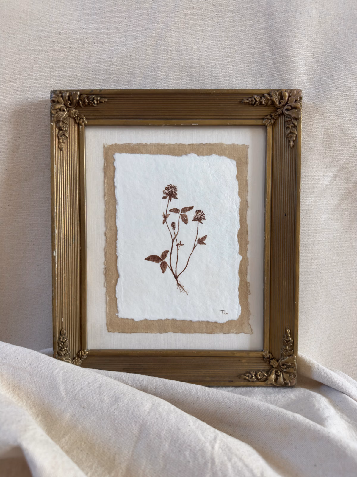 Red Clover Study no.1, original painting